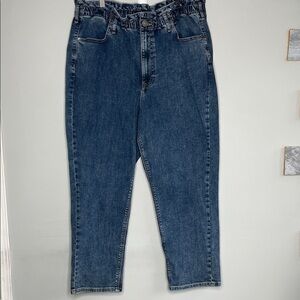 Express Women’s Mom jeans Dark Blue Jeans